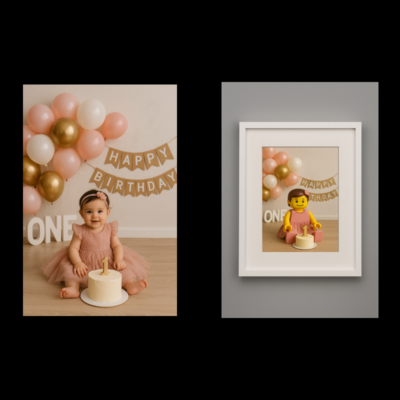 Lego style! - Framed print