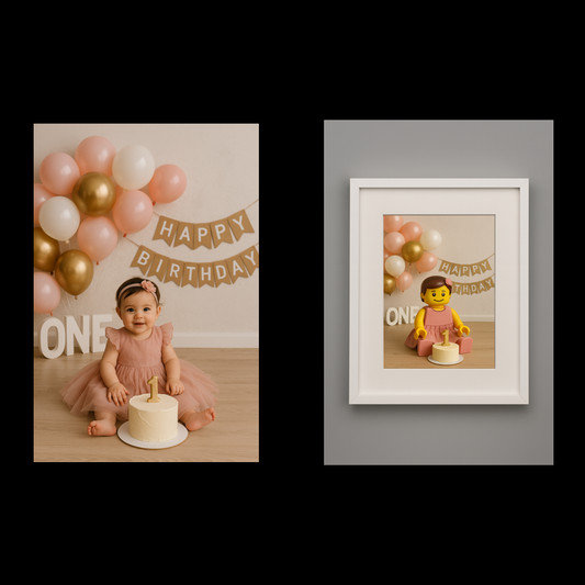 Lego style! - Framed print